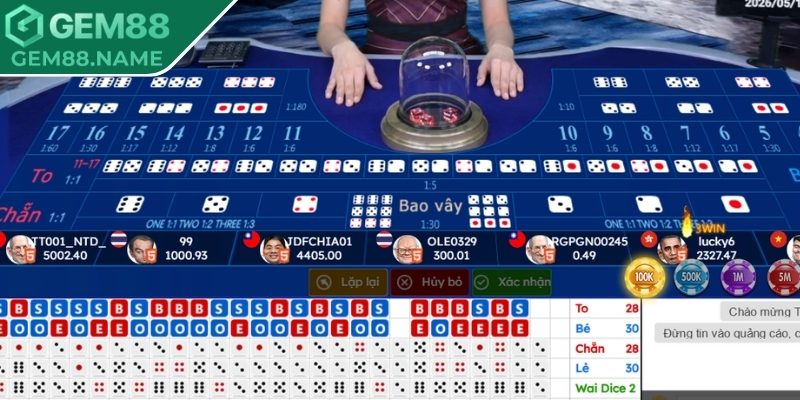 Cách Chơi Xí Ngầu Gem88 - Bí Quyết Bắt 5 Con Chắc Thắng 2 Bí kíp phân tích tâm lý đối thủ cực kỳ chuẩn xác
